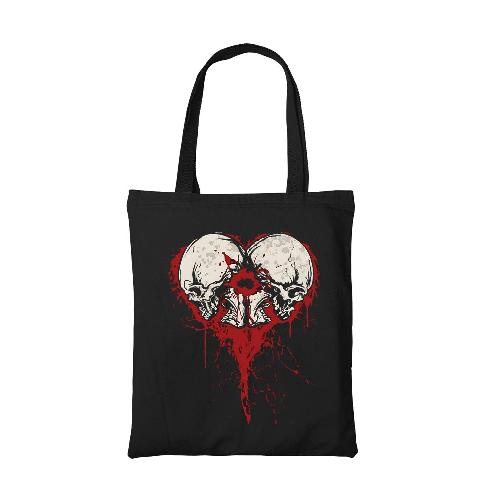 bullet for my valentine bullet heart tote bag cotton printed music band buy online india the banyan tee tbt men women girls boys unisex  