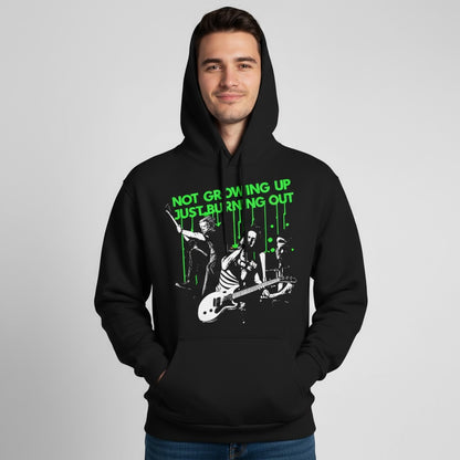 Hoodie - Burnout Green Day