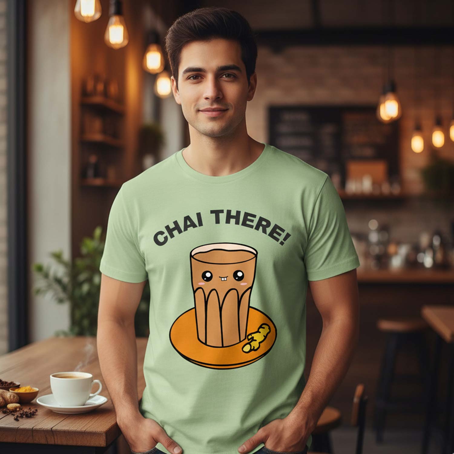 graphic chai there t-shirt printed graphic stylish buy online india the banyan tee tbt men women girls boys unisex jade 