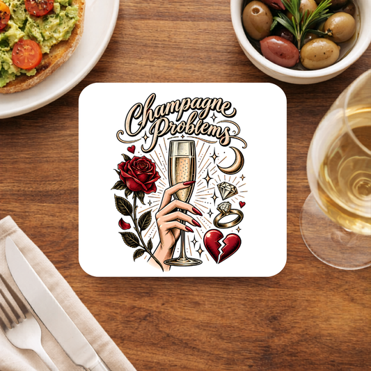 taylor swift champagne problems coasters wooden table cups indian music band buy online india the banyan tee tbt men women girls boys unisex  