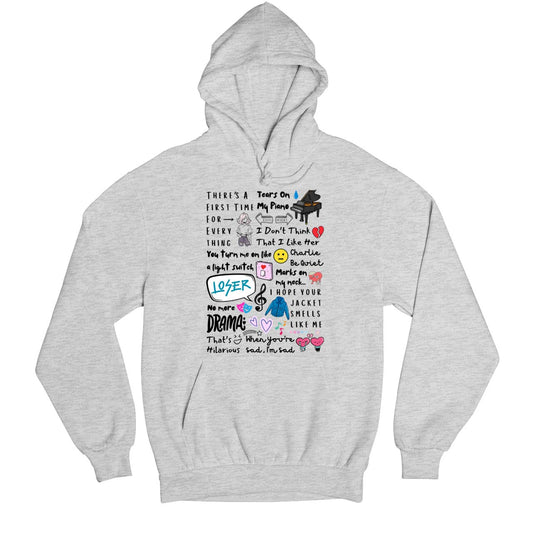 charlie puth doodle art hoodie hooded sweatshirt winterwear music band buy online india the banyan tee tbt men women girls boys unisex gray