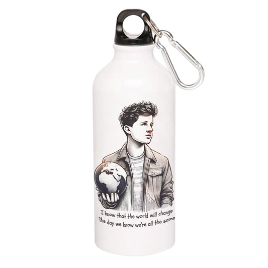 charlie puth change sipper steel water bottle flask gym shaker music band buy online india the banyan tee tbt men women girls boys unisex but i know that the world will change the day we know we're all the same