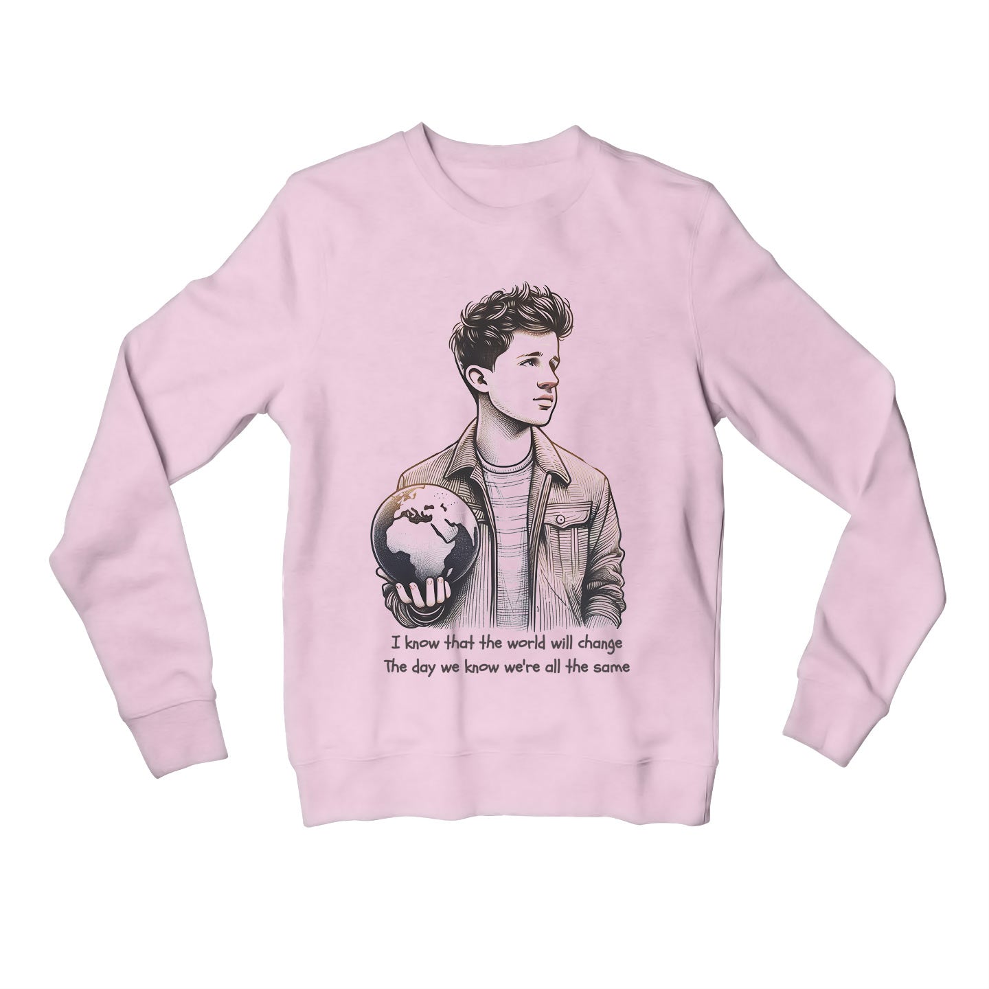 charlie puth change sweatshirt upper winterwear music band buy online india the banyan tee tbt men women girls boys unisex black but i know that the world will change the day we know we're all the same