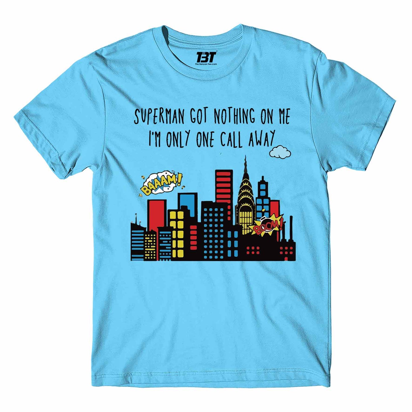 charlie puth one call away t-shirt music band buy online india the banyan tee tbt men women girls boys unisex Royal Blue superman got nothing on me i'm only one call away