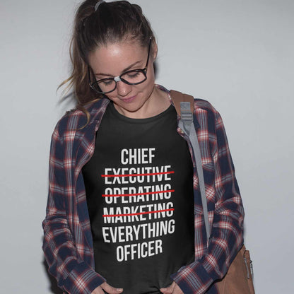 graphic chief everything officer t-shirt printed graphic stylish buy online india the banyan tee tbt men women girls boys unisex black 