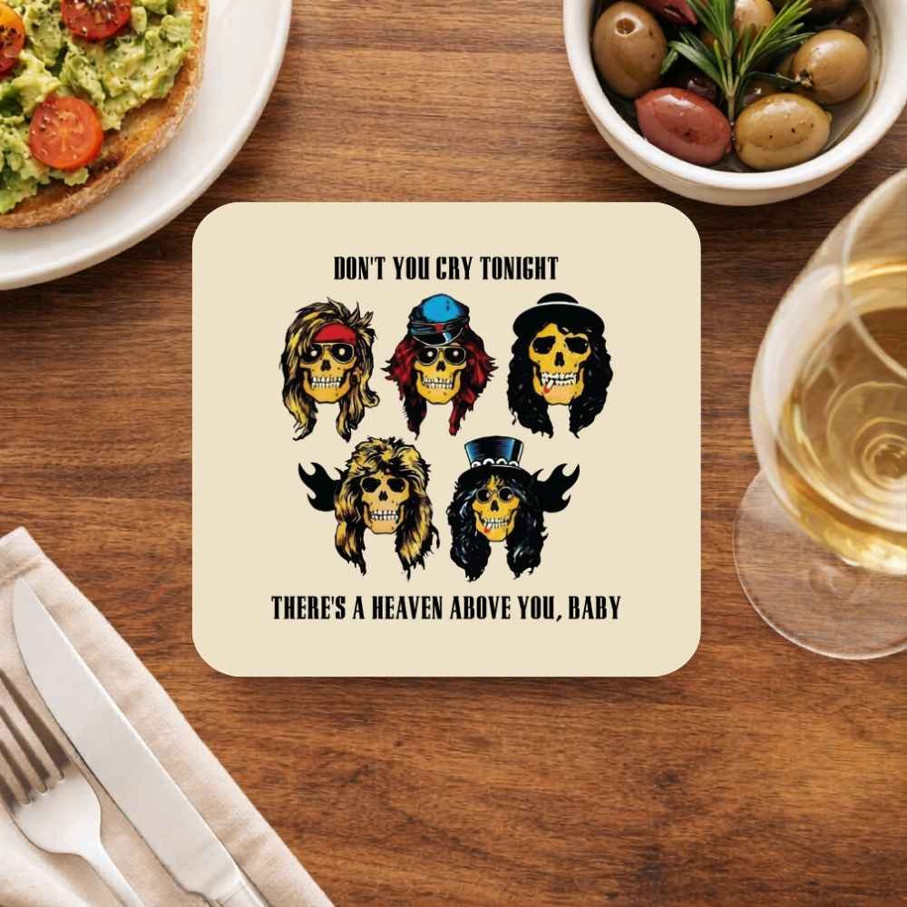 guns n' roses don't cry coasters wooden table cups indian music band buy online india the banyan tee tbt men women girls boys unisex