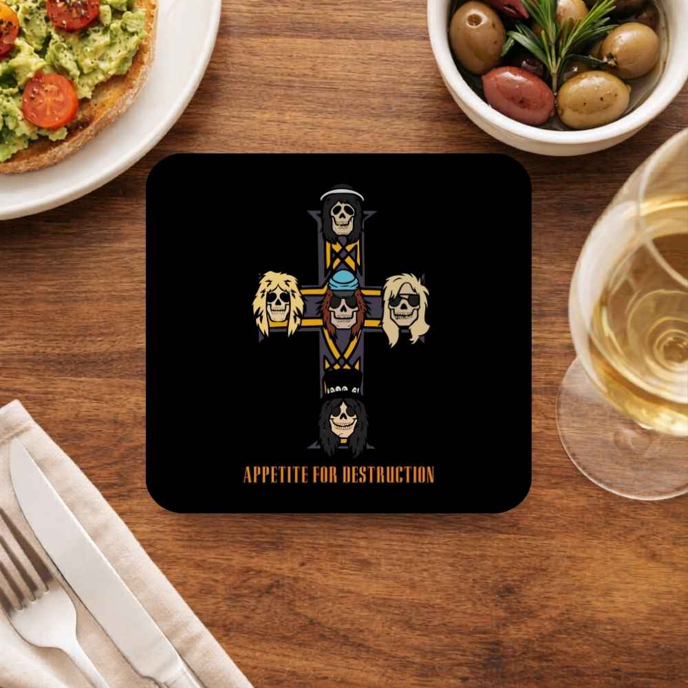 guns n' roses appetite for destruction coasters wooden table cups indian music band buy online india the banyan tee tbt men women girls boys unisex