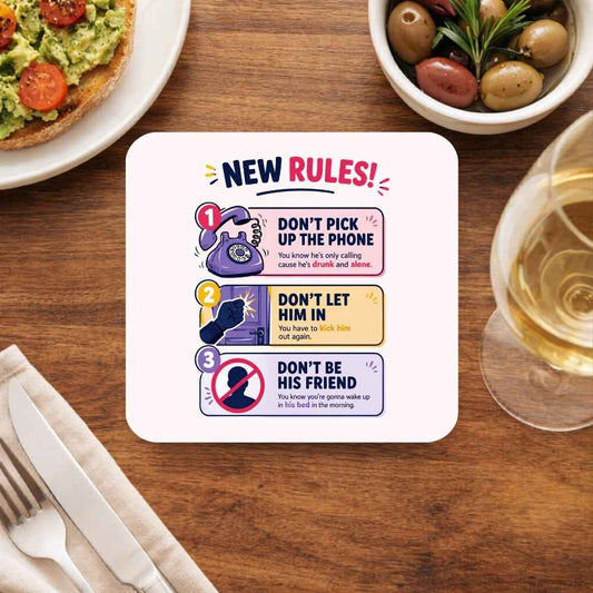 dua lipa new rules coasters wooden table cups indian music band buy online india the banyan tee tbt men women girls boys unisex  