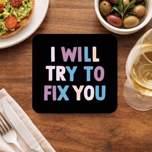 coldplay i will try to fix you coasters wooden table cups indian music band buy online india the banyan tee tbt men women girls boys unisex