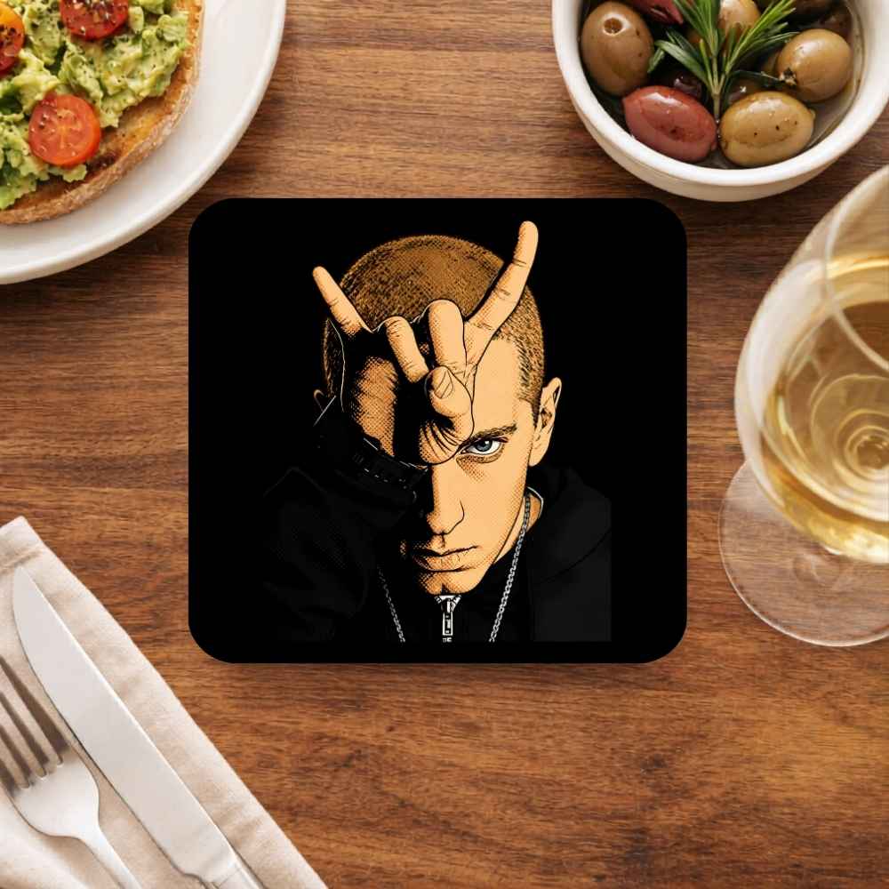 eminem bull horn coasters wooden table cups indian music band buy online india the banyan tee tbt men women girls boys unisex  