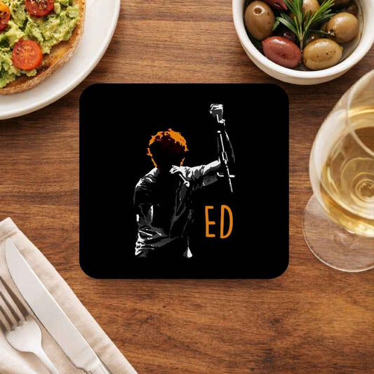 ed sheeran ed silhouette coasters wooden table cups indian music band buy online india the banyan tee tbt men women girls boys unisex
