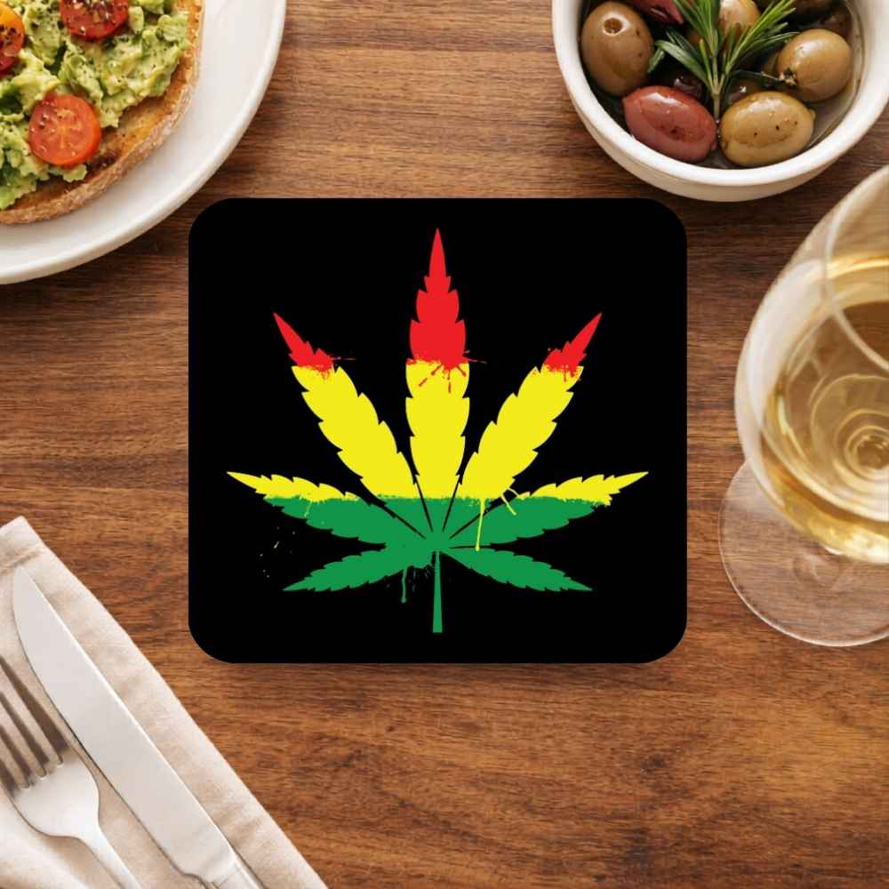 bob marley unity leaf coasters wooden table cups indian music band buy online india the banyan tee tbt men women girls boys unisex  