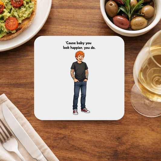 ed sheeran happier coasters wooden table cups indian music band buy online india the banyan tee tbt men women girls boys unisex  