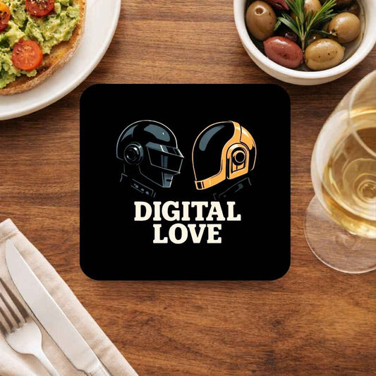 daft punk digital love coasters wooden table cups indian music band buy online india the banyan tee tbt men women girls boys unisex