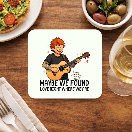 ed sheeran maybe we found love coasters wooden table cups indian music band buy online india the banyan tee tbt men women girls boys unisex  