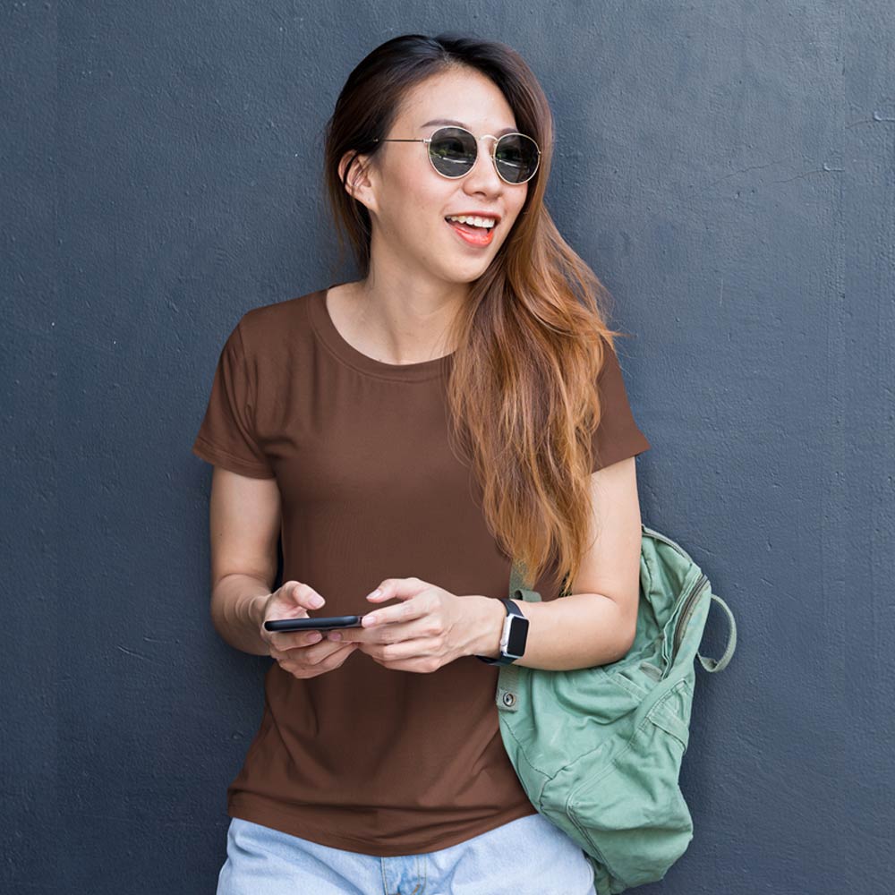 coffee brown tops by the banyan tee plain coffee brown top for girls tops for girls tops for women