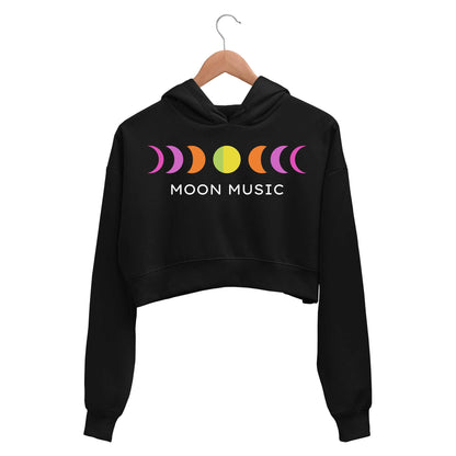 coldplay moon music crop hoodie hooded sweatshirt upper winterwear music band buy online india the banyan tee tbt men women girls boys unisex black 