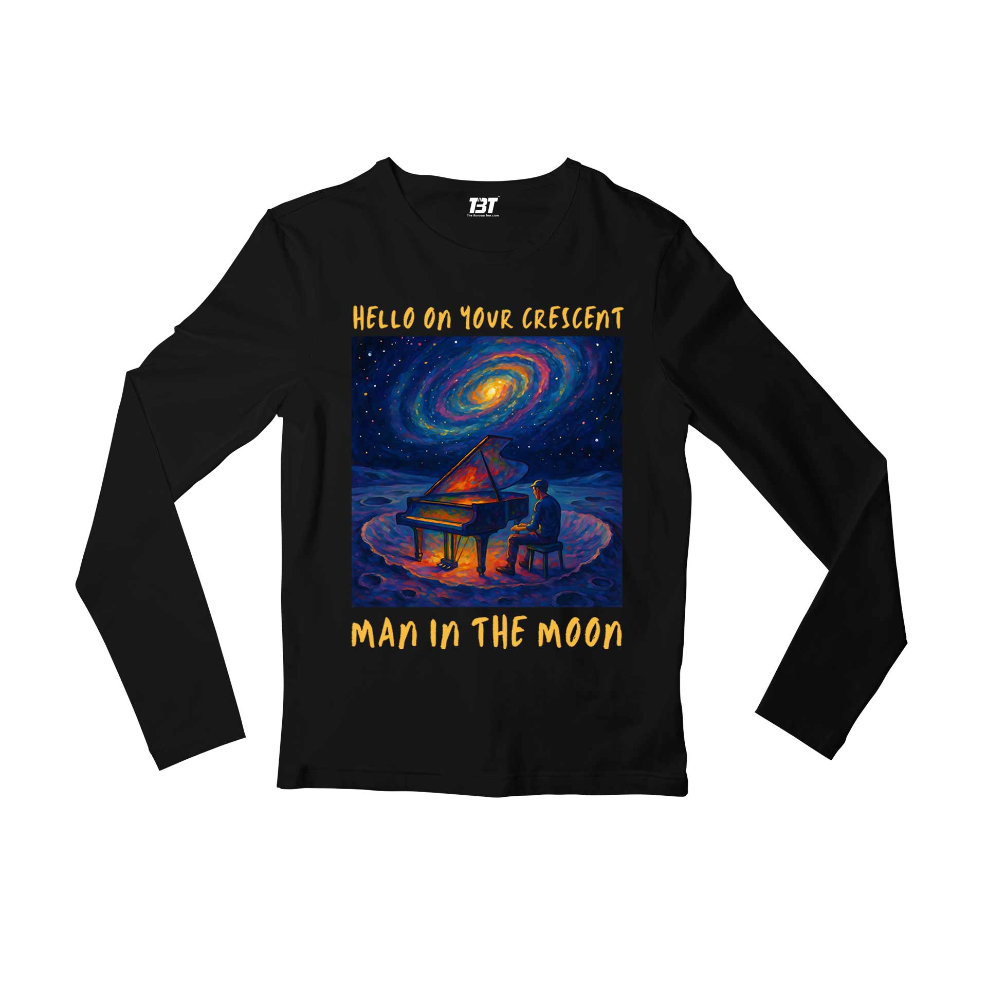 coldplay man in the moon full sleeves long sleeves music band buy online india the banyan tee tbt men women girls boys unisex black