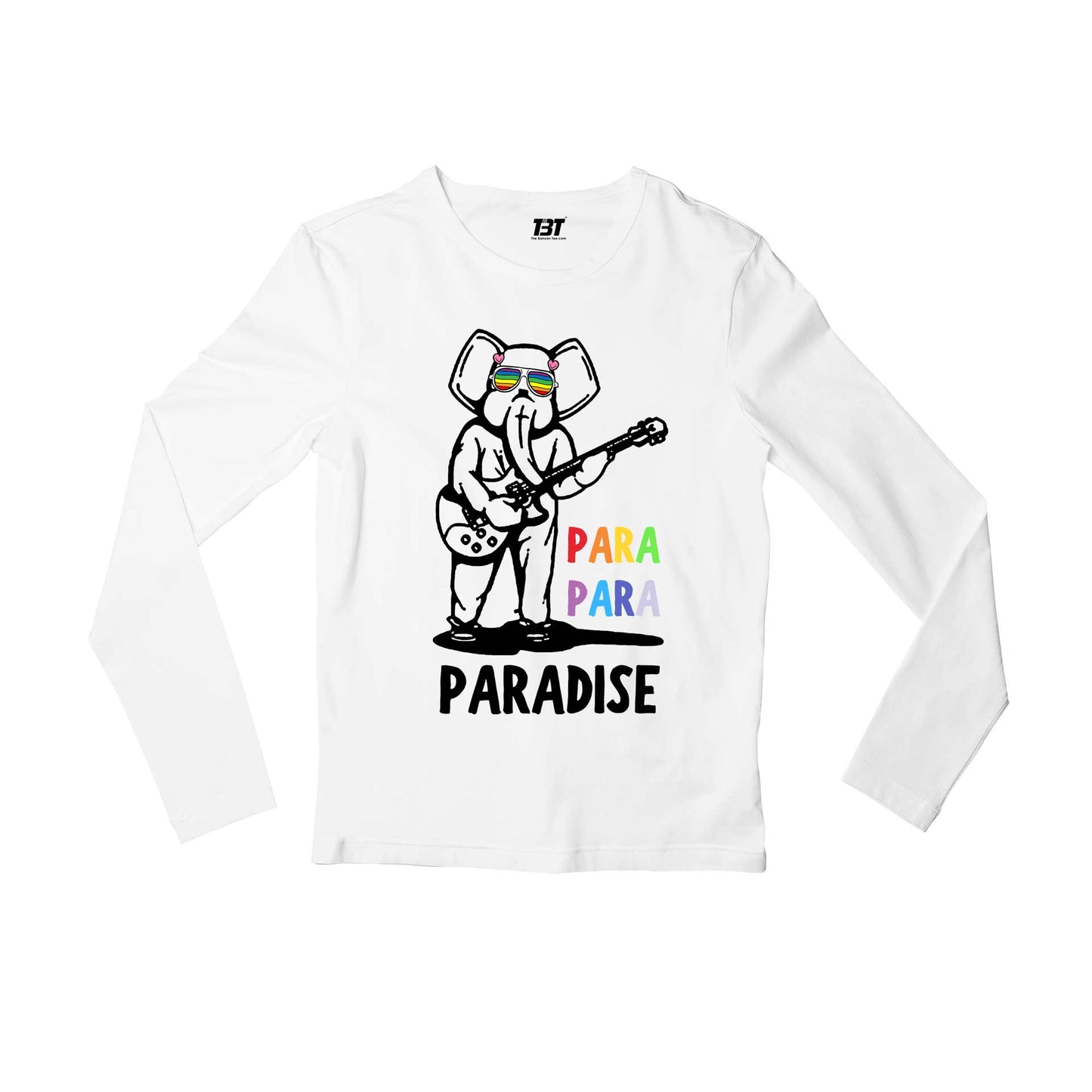 coldplay chasing paradise full sleeves long sleeves music band buy online india the banyan tee tbt men women girls boys unisex white 