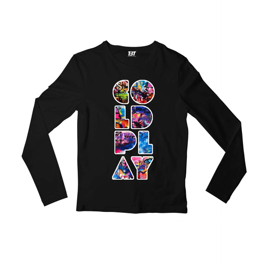 coldplay inspired grafitti art full sleeves long sleeves music band buy online india the banyan tee tbt men women girls boys unisex black