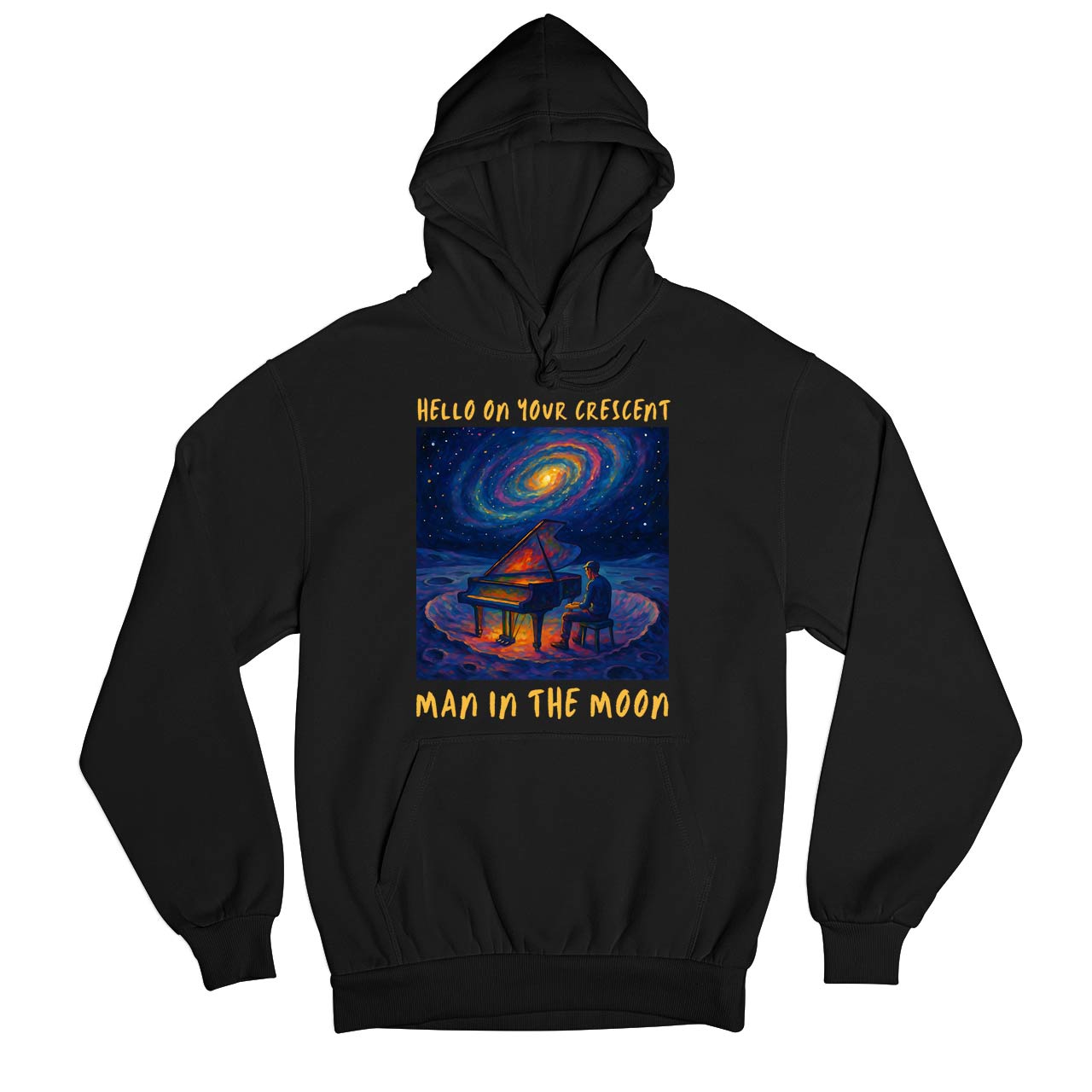 coldplay man in the moon hoodie hooded sweatshirt winterwear music band buy online india the banyan tee tbt men women girls boys unisex black