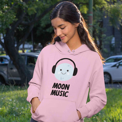 coldplay inspired moon tunes hoodie hooded sweatshirt winterwear music band buy online india the banyan tee tbt men women girls boys unisex baby pink