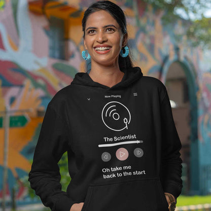 coldplay the scientist hoodie hooded sweatshirt winterwear music band buy online india the banyan tee tbt men women girls boys unisex black