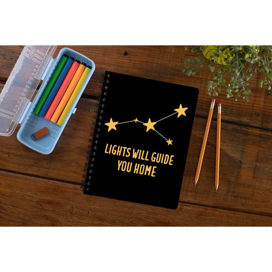 coldplay guiding lights notebook notepad diary buy online india the banyan tee tbt unruled 