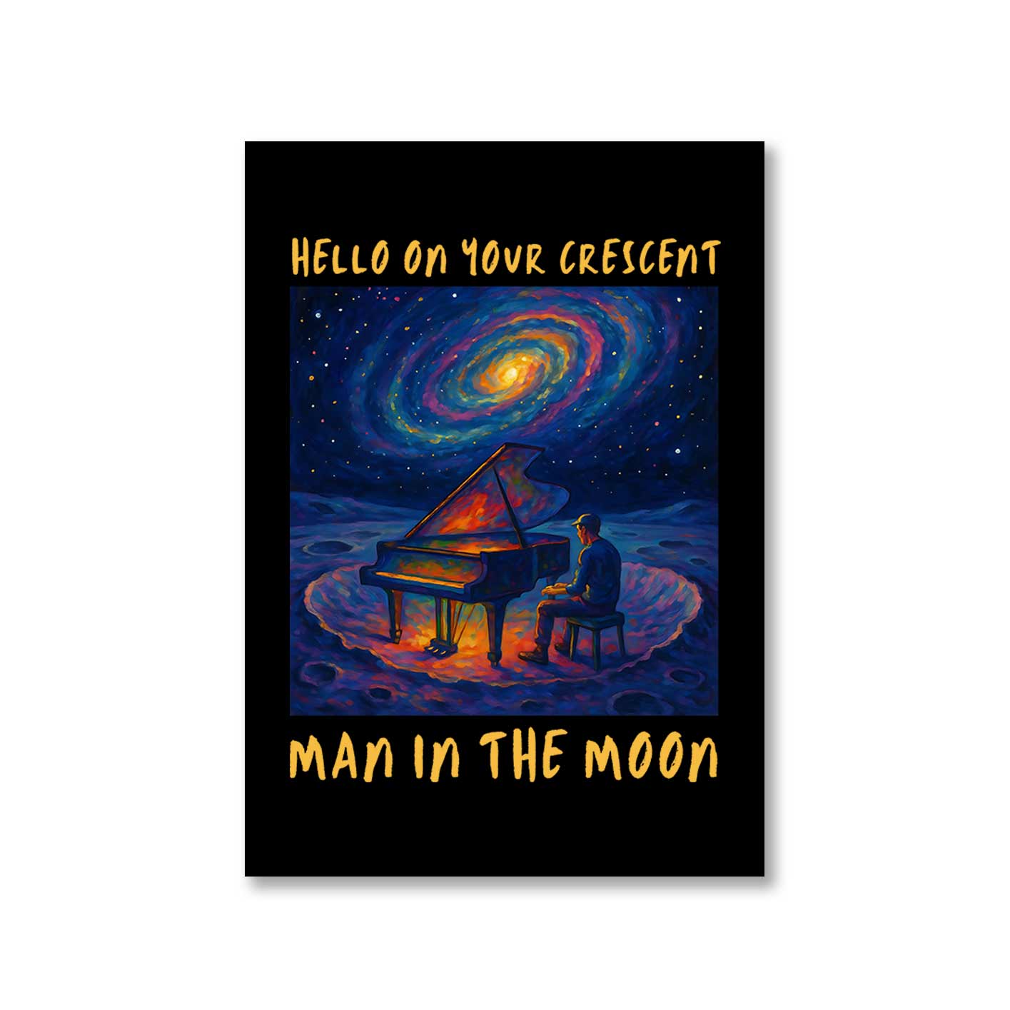coldplay man in the moon poster wall art buy online india the banyan tee tbt 8 x 10 