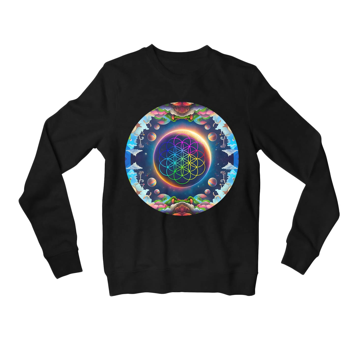 coldplay kaleidoscopic dreams sweatshirt upper winterwear music band buy online india the banyan tee tbt men women girls boys unisex baby pink