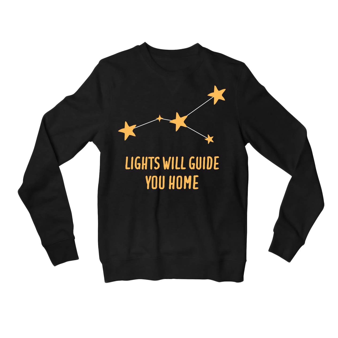 coldplay guiding lights sweatshirt upper winterwear music band buy online india the banyan tee tbt men women girls boys unisex black