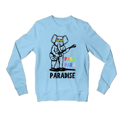 coldplay chasing paradise sweatshirt upper winterwear music band buy online india the banyan tee tbt men women girls boys unisex baby blue 