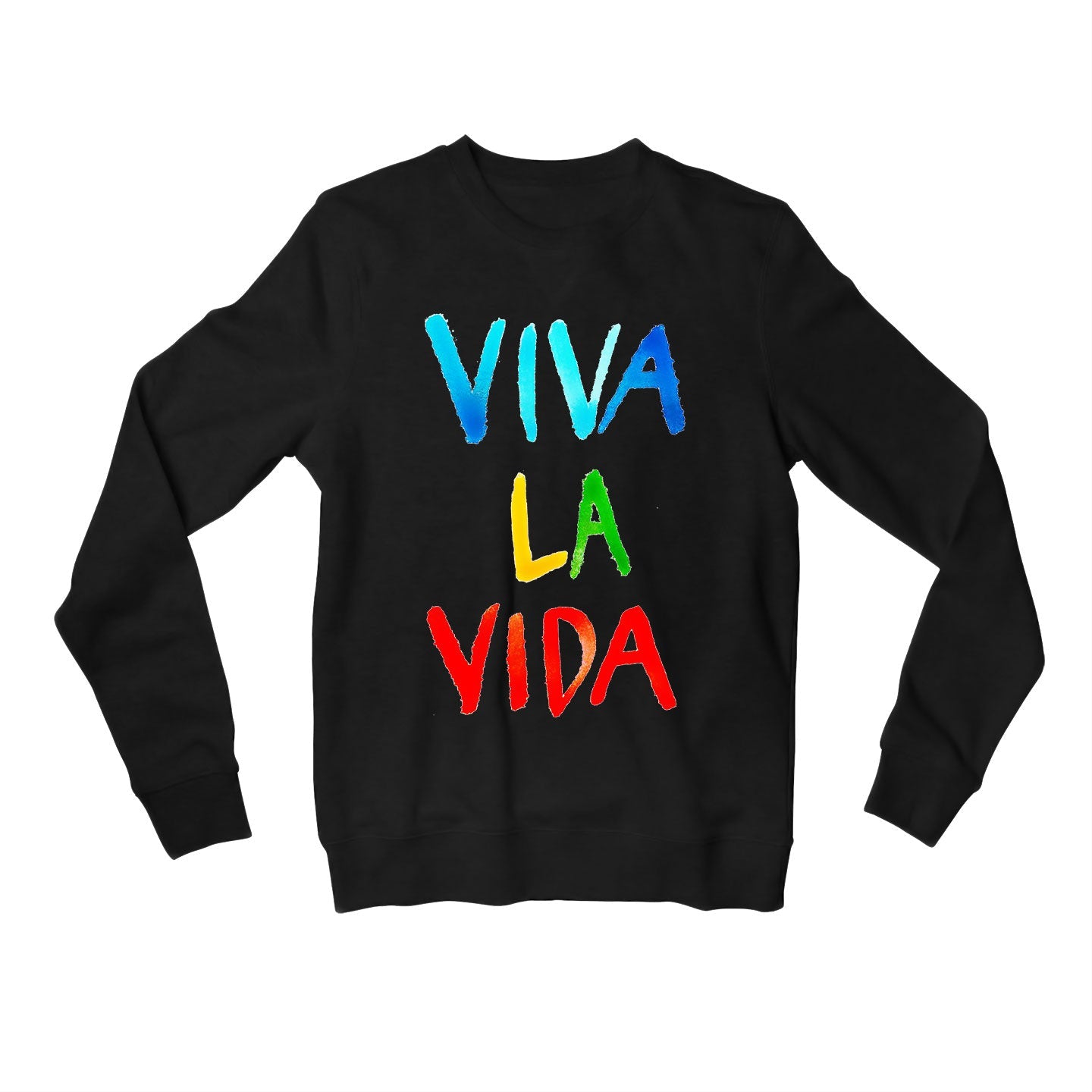 coldplay viva la vida sweatshirt upper winterwear music band buy online india the banyan tee tbt men women girls boys unisex black