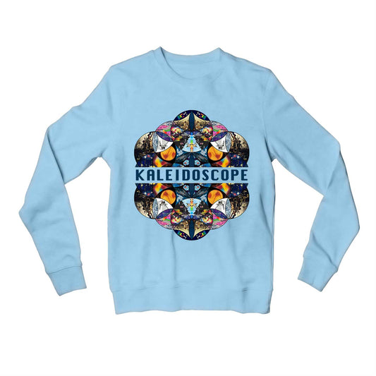 coldplay kaleidoscope sweatshirt upper winterwear music band buy online india the banyan tee tbt men women girls boys unisex gray