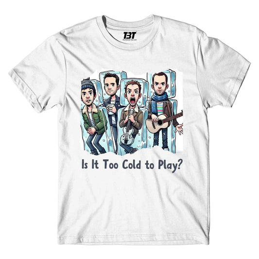 coldplay is it too cold to play t-shirt music band buy online india the banyan tee tbt men women girls boys unisex white