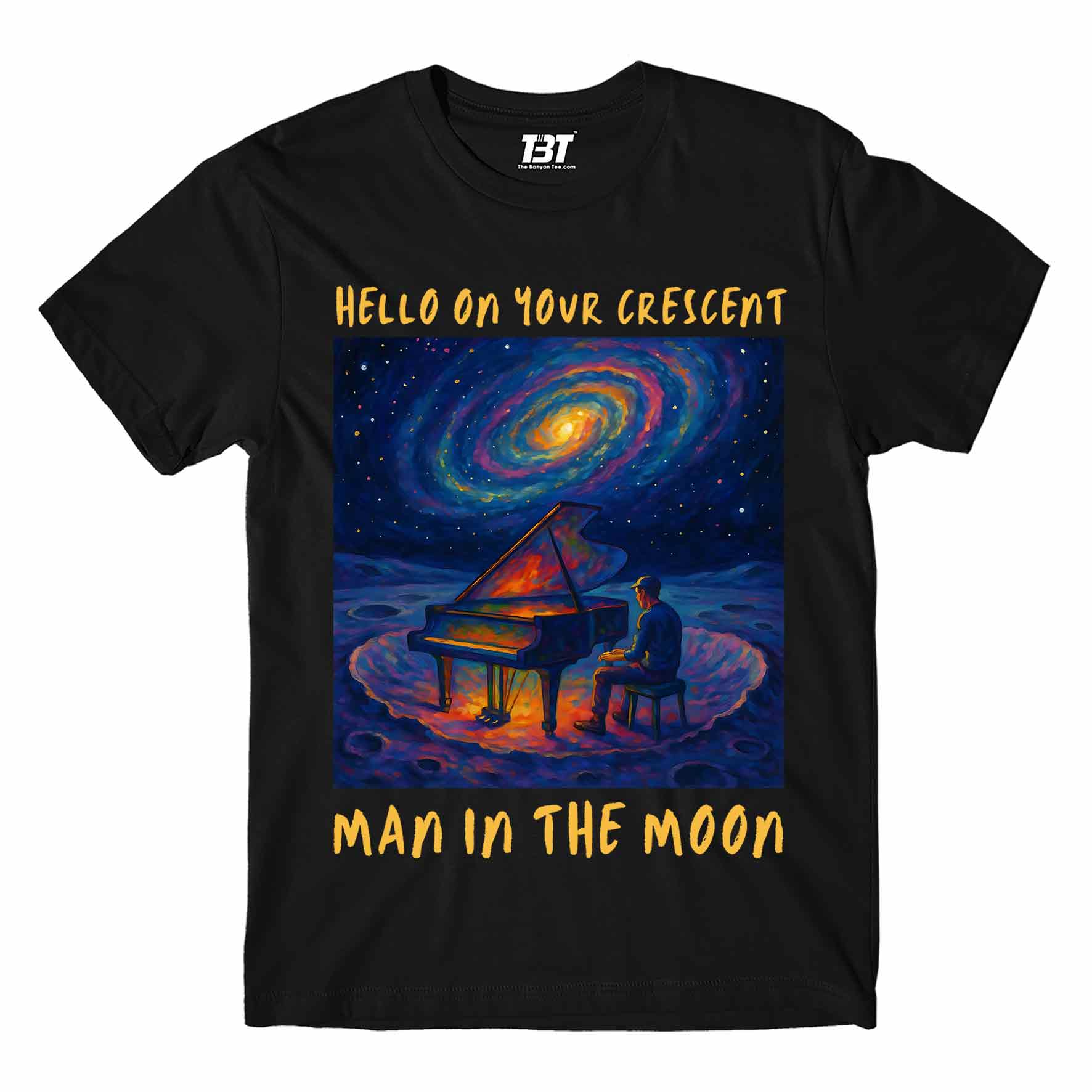 coldplay man in the moon t-shirt music band buy online india the banyan tee tbt men women girls boys unisex black