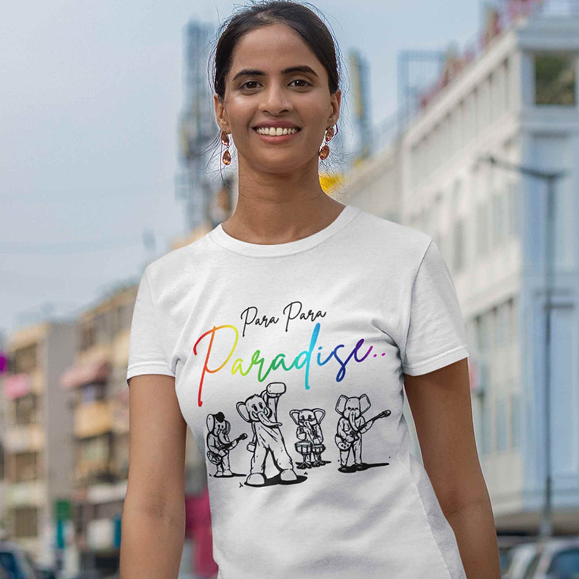 coldplay para para paradise t-shirt music band buy online india the banyan tee tbt men women girls boys unisex white