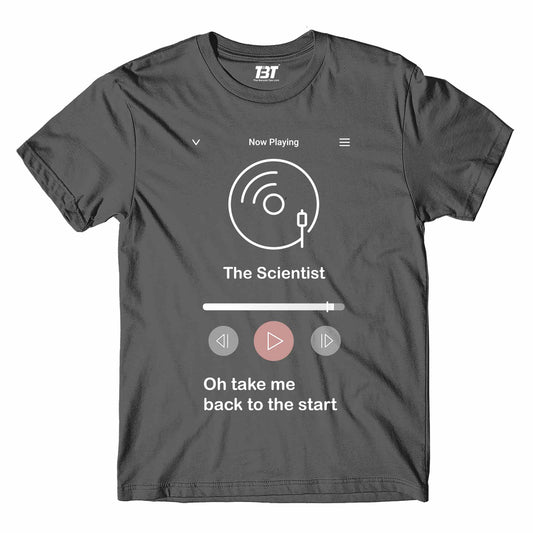 coldplay the scientist t-shirt music band buy online india the banyan tee tbt men women girls boys unisex steel grey