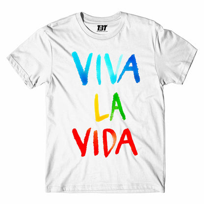 coldplay viva la vida t-shirt music band buy online india the banyan tee tbt men women girls boys unisex white