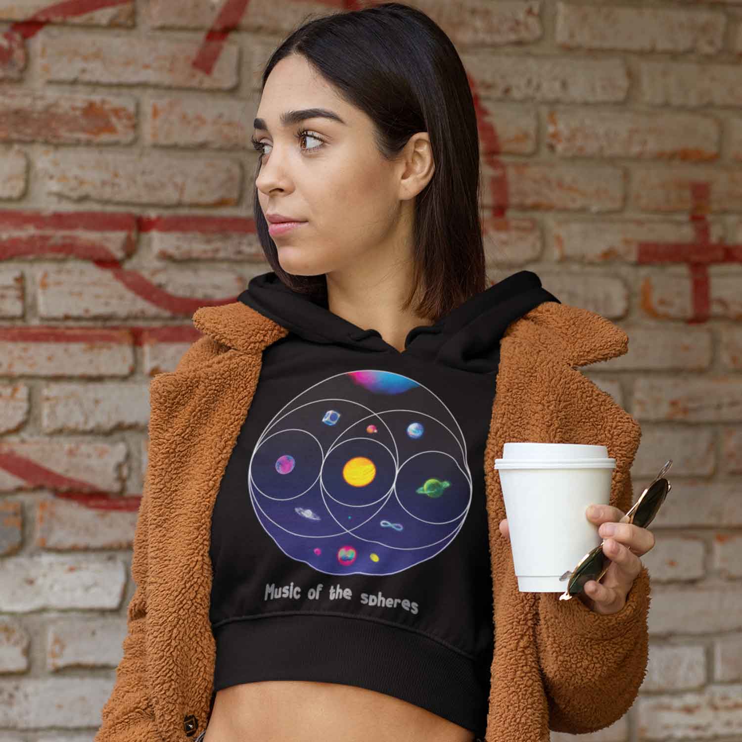 Buy Coldplay Crop Hoodie Music Of The Spheres at Rs. 50 OFF The Banyan Tee