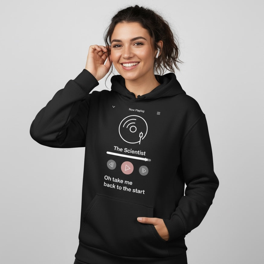 coldplay the scientist hoodie hooded sweatshirt winterwear music band buy online india the banyan tee tbt men women girls boys unisex black