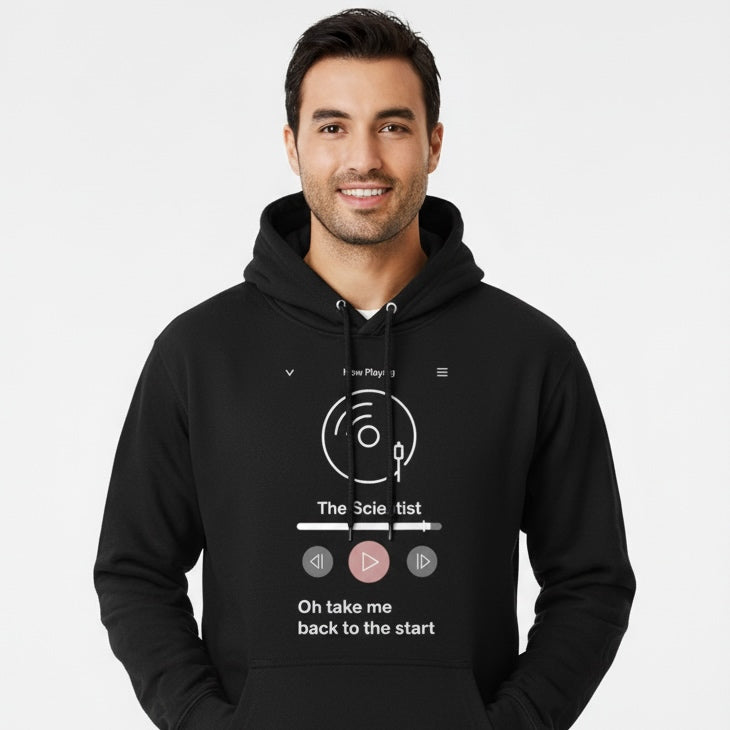 coldplay the scientist hoodie hooded sweatshirt winterwear music band buy online india the banyan tee tbt men women girls boys unisex black