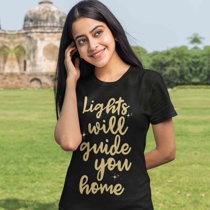 coldplay lights will guide you home t-shirt music band buy online india the banyan tee tbt men women girls boys unisex black fix you