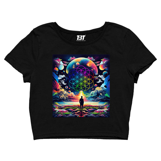 coldplay ethereal skies crop top music band buy online india the banyan tee tbt men women girls boys unisex black