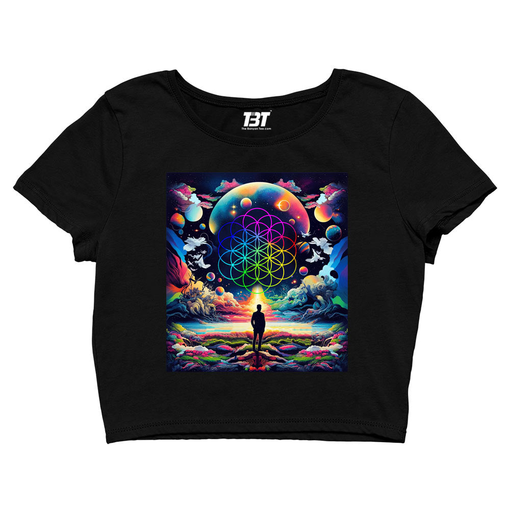 coldplay inspired ethereal skies crop top music band buy online india the banyan tee tbt men women girls boys unisex black