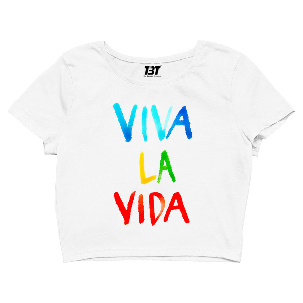 coldplay inspired viva la vida crop top music band buy online india the banyan tee tbt men women girls boys unisex white