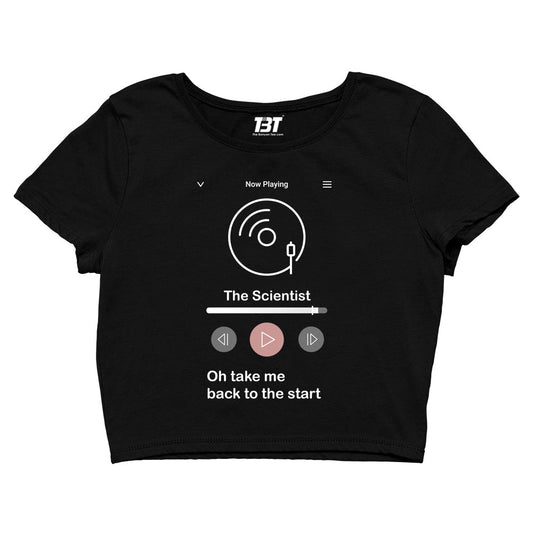 coldplay inspired the scientist crop top music band buy online india the banyan tee tbt men women girls boys unisex steel grey