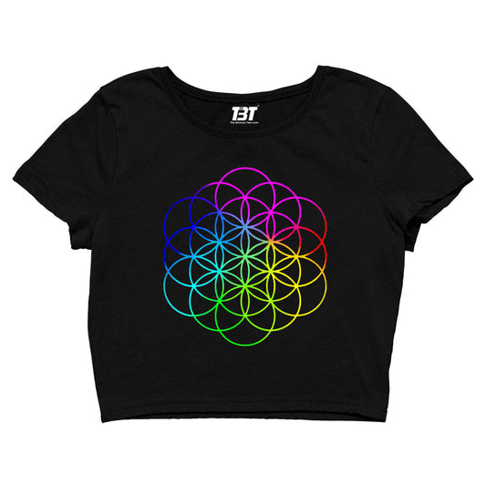 coldplay flower of life crop top music band buy online india the banyan tee tbt men women girls boys unisex black