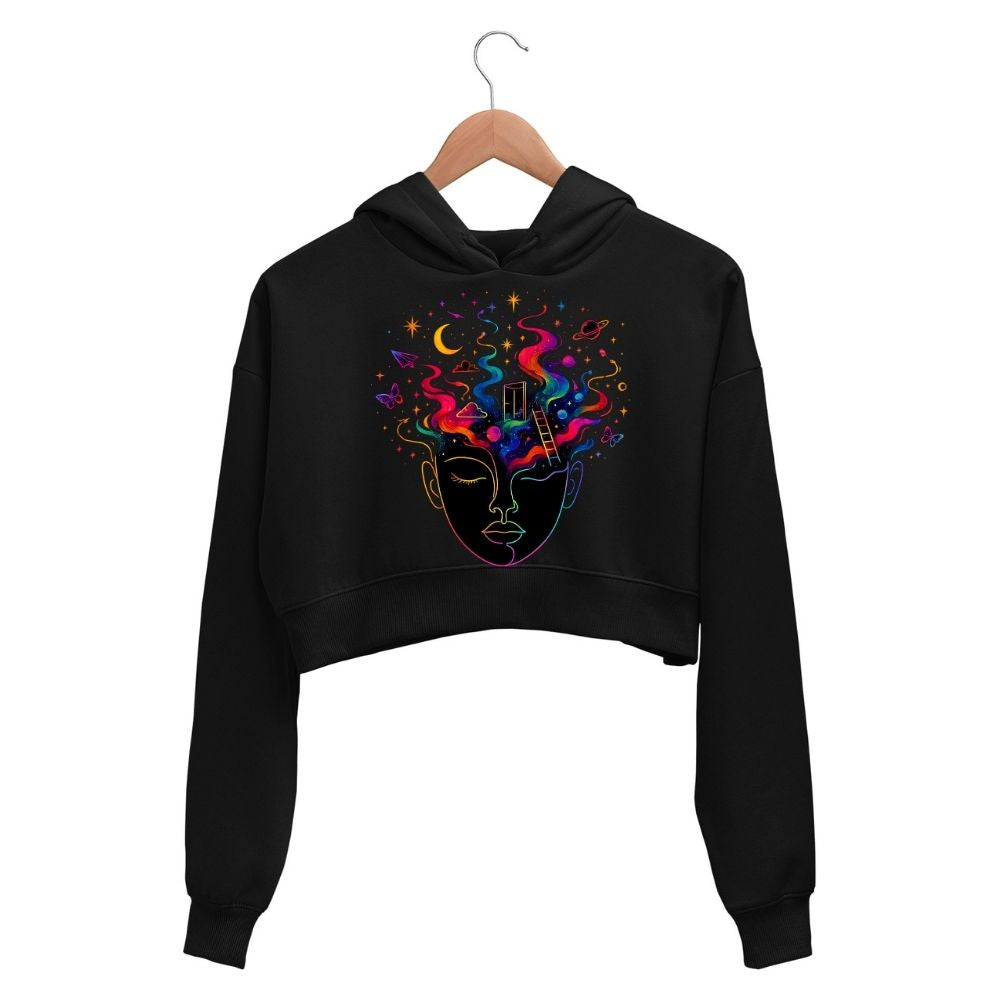 coldplay technicolor dreams crop hoodie hooded sweatshirt upper winterwear music band buy online india the banyan tee tbt men women girls boys unisex black 