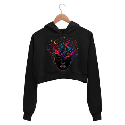 coldplay technicolor dreams crop hoodie hooded sweatshirt upper winterwear music band buy online india the banyan tee tbt men women girls boys unisex black 